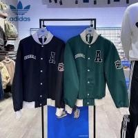 ราคา เสื้อแจ็กเก็ตเบสบอล ปักลายโลโก้ Adidas 100 สําหรับผู้ชาย และผู้หญิง (22251777990)