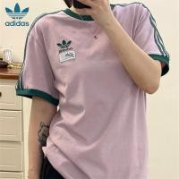 ราคา ADIDAS ปักโลโก้ อาดิดาส 100 ต้นฉบับผ้าฝ้ายแขนสั้น เสื้อยืด คู่เสื้อยืด จุดต่ําสุด เสื้อรอบคอเสื้อยืดผู้ชายท็อปส์ เสื้อยืด สําหรับผู้หญิ (29950568542)