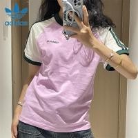 ราคา ADIDAS ปักโลโก้ อาดิดาส 100 ต้นฉบับผ้าฝ้ายแขนสั้น เสื้อยืด คู่เสื้อยืด จุดต่ําสุด เสื้อรอบคอเสื้อยืดผู้ชายท็อปส์ เสื้อยืด สําหรับผู้หญิ (27303083683)