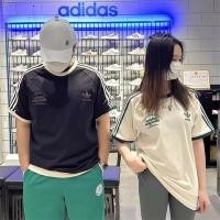 ราคา Adidas เสื้อยืดคอกลม แขนสั้น ผ้าฝ้าย 100 สําหรับผู้ชาย และผู้หญิง (25374128252)