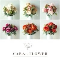 ราคา Bouquet ดอกกุหลาบปลอม ช่อดอกกุหลาบ ดอกไม้ประดิษฐ์ ไว้ตกแต่งบ้าน B17 พร้อมส่ง (20095103236)