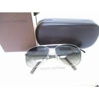 ราคา Authentic LOUIS VUITTON Metal Gray Sunglasses Eye Wear Pilot Attitude 7895 (28756116325)
