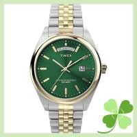 ราคา Timex Watch Legacy Day Date Green Dial Quartz 5ATM Water Resistant Mineral Glass 41mm TW2W42800 M (24385094029)