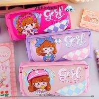 ราคา Yerrowell เครื่องเขียน กระเป๋าเก็บเครื่องเขียนมัลติฟังก์ชั่น 3 ชั้น กระเป๋าใส่ปากกาผ้าใบความจุขนาดใหญ่แบบพกพาคุณภาพสูง (29007623076)