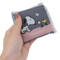 ราคา eco bag S sn Snoopy bk ถุงผ้าพับเก็บได้ ขอบเทา 4521417301833 (24462196036)