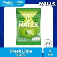 ราคา แพ็ค 12 ถุง Halls Fresh Lime ฮอลล์ ลูกอมสอดไส้กลิ่นเฟรชไลม์ แบบถุง 9 เม็ด 25 2 กรัม (21565936045)