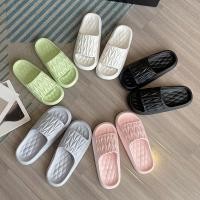 ราคา รองเท้าแตะ Eva ของผู้หญิง รองเท้าแตะฤดูร้อนนุ่มสบายน้ำหนักเบา รองเท้าแตะห้องน้ำในร่ม (28500427508)