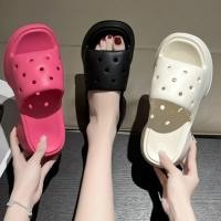 ราคา รองเท้าแตะแบบเปิดแห้งเร็วกันลื่นในบ้านของผู้หญิงนุ่มสบายสามารถสวมใส่ในบ้านและนอกบ้านได้ (27300013319)