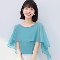 ราคา เสื้อชีฟองแขนระบาย สไตล์สาวเกาหลี (24220424980)