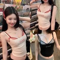 ราคา STRพร้อมส่ง เสื้อสายเดี่ยวลายสก็อต เสื้อสายเดี่ยวลูกไม้ติดโบว์ ครอปรัดรูป Y2k มีฟองน้ำ 2ชิ้นติดกัน เซ็กซี่แฟชั่นผู้หญิง (26309523420)