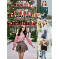ราคา ? ? ? ? ? ? ? ? ? พร้อมส่ง เสื้อปาดไหล่เรียบหรู (25718480952)