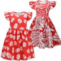 ราคา เสื้อผ้าเด็กฤดูร้อน สาวชุดสีแดงฮาวายลมวันหยุดกระโปรงชายหาดอะนิเมะ Interstellar Baby Lilo คอสเพลย์เสื้อผ้า (28754524020)