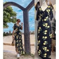 ราคา เดรสยาวงานป้ายเว้าเอวข้างสุดแซ่บบ ลายสไตล์มูดดดสุดดด ด้าน หน้าผูกช่วงอกดีไม่ไหวววว ด้านหลังเป็นซิปยาวฟรีไซต์ (24085613460)