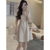 ราคา ชุดเดรสเจ้าหญิงแขนสั้นแฟชั่นกระโปรงยาวปานกลางเก็บเอวใส่แล้วดูผอม2024ชุดเดรสผู้หญิงฤดูร้อนแบบใหม่ (24734843892)