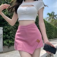 ราคา Insker กระโปรงสั้น เอวสูง ทรงเอ สีชมพู แฟชั่นฤดูร้อน สําหรับผู้หญิง (14491925998)