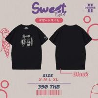 ราคา SWEET TIME เสื้อยืดสกรีนลาย สไตล์ญี่ปุ่น IIDESUNE (22154445169)