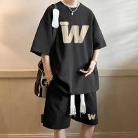 ราคา เสื้อผ้าผู้ชาย ชุดเซ็ตผู้ชาย ผ้าวาฟเฟิล เนื้อผ้าดี เสื้อแขนสั้น กางเกงขาสั้น สไตส์เกาหลี รุ่น20655 (17997332163)