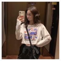 ราคา เสื้อผ้าแฟชั่นผู้หญิง เสื้อแขนยาว เอวลอย ลายการ์ตูน น่ารัก สไตส์วัยรุ่นเกาหลี (7053647693)