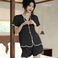 ราคา เสื้อยืดสีพาสเทล กางเกงขาสั้น ชุดนอนแขนสั้น กางเกงขาสั้น ผ้าฝ้าย ใส่สบาย อกฟรีไซส์ เนื้อผ้านิ่มมาก S55 (27458811264)