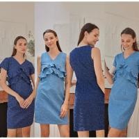 ราคา Jelly Dressing swing2 floral ชุดเดรส ชุดทำงานA044 B044 (14116273169)