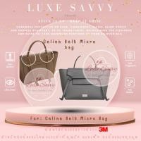 ราคา สติ๊กเกอร์กันรอย อย่างดีที่สุด ยืดหยุ่นสูง คุณภาพเยี่ยมจาก 3M สำหรับ Celine Belt bag size Micro ตัวสำรองกันเสีย (29109048031)
