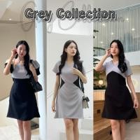 ราคา GREY Collection เดรสออกงาน เรียบหรู ดูแพง ธีมสีเทา ลูกคุณสุดๆ ใส่ออกงานแต่ง (23563559593)