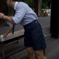 ราคา DUMB Gurkha Denim Shorts กางเกงยีนส์ขาสั้นเอวสูงสไตล์วินเทจมีเข็มขัดปรับขนาดเอวในตัว (27008194884)