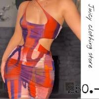 ราคา เดรสสั้น พิมพ์ลาย เว้าเอว ใส่ไปดื่ม ไปดริ้งส์ เรียกผู้ จอยๆกับเพื่อนสาว (25123833038)