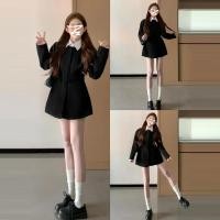 ราคา ชุดเดรสสำหรับฤดูใบไม้ผลิและฤดูใบไม้ร่วงชุดเดรสสีดำสำหรับเด็กทั้งชุดแบบใหม่ในช่วงต้นฤดูใบไม้ร่วงละครเกาหลี dpod (29010178410)