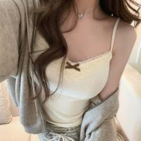 ราคา เสื้อกั๊ก bottoming เสื้อลูกไม้บริสุทธิ์แขวนเสื้อสไตล์เซ็กซี่ผู้หญิงสายรัดหน้าอกโบว์ลูกไม้เย็บลูกไม้ pdtw (29108154118)