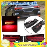 ราคา j00 สําหรับ Toyota Fortuner 2016 2019 LED กันชนด้านหลังไฟตัดหมอกไฟเบรคไฟแสดงสถานะ Night ขับรถไฟสะท้อนแสง (27855944518)