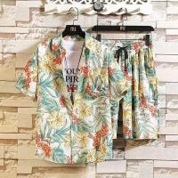 ราคา ชุดไปทะเล ผู้ชาย ชุดไปทะเล สาวอวบ ชุดเกาะไหหลำเสื้อเชิ้ตชายหาดชุดผู้ชายซานย่าท่องเที่ยวฮาวายไซส์ใหญ่ลายดอกไม้กางเกงห้าส่วนพิมพ์ลายผู้ชาย (25917580342)