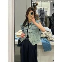 ราคา เวอร์ชั่นเกาหลีเสื้อกั๊กยีนส์เสื้อกั๊กผู้หญิงสไตล์ใหม่แฟชั่นการออกแบบคอปกโปโลเสื้อกั๊กแจ็คเก็ต (27856957045)