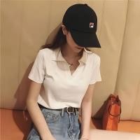 ราคา Pure Desire สไตล์ POLO คอปกแขนสั้นเสื้อยืดผู้หญิงสไตล์ใหม่ Slim Fit Slimmer ดูสาวร้อนสั้นสะดือเสื้อผ้า ins อินเทรนด์ (27856956895)