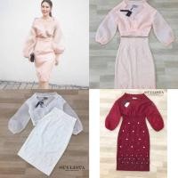 ราคา เซตเสื้อแขนยาวซีทรู แขนพองๆ (6577587097)