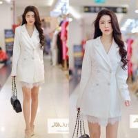 ราคา เดรสสูทแต่งลูกไม้smlxl2xl (22329573637)