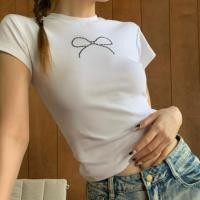 ราคา เสื้อยืด ผ้าฝ้ายแท้ ทรงสลิมฟิต สไตล์เกาหลี สําหรับตัดเย็บ A31 (24369314843)