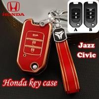 ราคา เคสกุญแจรถ Honda พวงกุญแจรถยนต์ Honda JAZZ CIVIC กุญแจพับHonda 2 3ปุ่ม (28600729581)