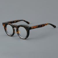 ราคา Vintage Acetate กรอบแว่นตาหนากรอบแว่นตาผู้ชายผู้หญิงรอบกรอบแว่นตา 23105 (27407092129)