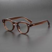 ราคา Retro กรอบแว่นตาหนากรอบแว่นตา Anti Blue Light แว่นตา TR90 ผู้ชายผู้หญิงโปร่งใสแว่นตา T7132 (25069682789)