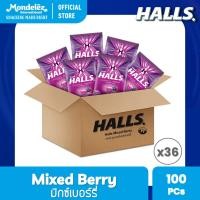 ราคา ยกลัง 36 Halls Mixed Berry ฮอลล์ ลูกอมสอดไส้กลิ่นมิกซ์เบอร์รี แบบถุง 100 เม็ด 280 กรัม (27008440429)
