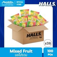 ราคา ยกลัง 36 Halls Mixed Fruit ฮอลล์ ลูกอมสอดไส้มิกซ์ฟรุต แบบถุง 100 เม็ด 280 กรัม (26858436633)