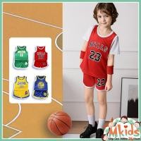 ราคา MKIDS Fashion ชุดบาสเก็ตบอลสำหรับเด็กชุดกีฬาฝึกซ้อมกลางแจ้งสไตล์ใหม่สำหรับเด็กชายและเด็กหญิงอายุ 3 13 ปี (24480250954)