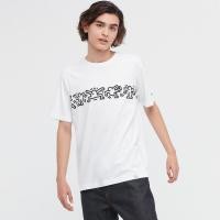 ราคา ใหม่ พร้อมส่ง เสื้อยืดแขนสั้น พิมพ์ลาย Keith Haring สําหรับผู้ชาย และผู้หญิง 44636 (15328061504)
