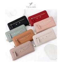 ราคา พร้อมส่งในไทย กระเป๋าสตางค์ผู้หญิงCLASSIC MODERN กระเป๋าสตางค์ ใบยาว ซิปรอบ มีสายคล้องมือ T9612 132 (22649890803)