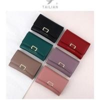 ราคา กระเป๋าสตางค์ classic moderm กระเป๋าสตางค์ผู้หญิง ใบกลาง3พับใส่แบงค์พันได้ มีซิปใส่เหรียญของขวัญวันเกิด 6223 055 (25420257989)