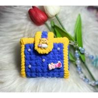 ราคา พร้อมส่ง กระเป๋าไหมพรมขนนุ่ม น้องหมีเนย (28659072486)