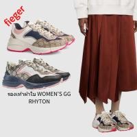 ราคา ใหม่รองเท้าหญิงคลาสสิกของ Gucci รองเท้าผ้าใบ WOMEN S GG RHYTON (22877136824)