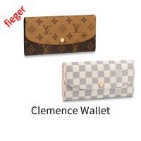 ราคา ใหม่ กระเป๋า LOUIS VUITTON classic LV ผู้หญิง กระเป๋าสตางค์ EMILIE (23949195424)