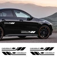 ราคา 2pcs รถประตูด้านข้างสติกเกอร์สําหรับ Chevrolet Colorado Aveo Captiva Cruze Optra Sonic Nabira กระจกมองหลังรถตกแต่งกันน้ํา Decals (28250223897)